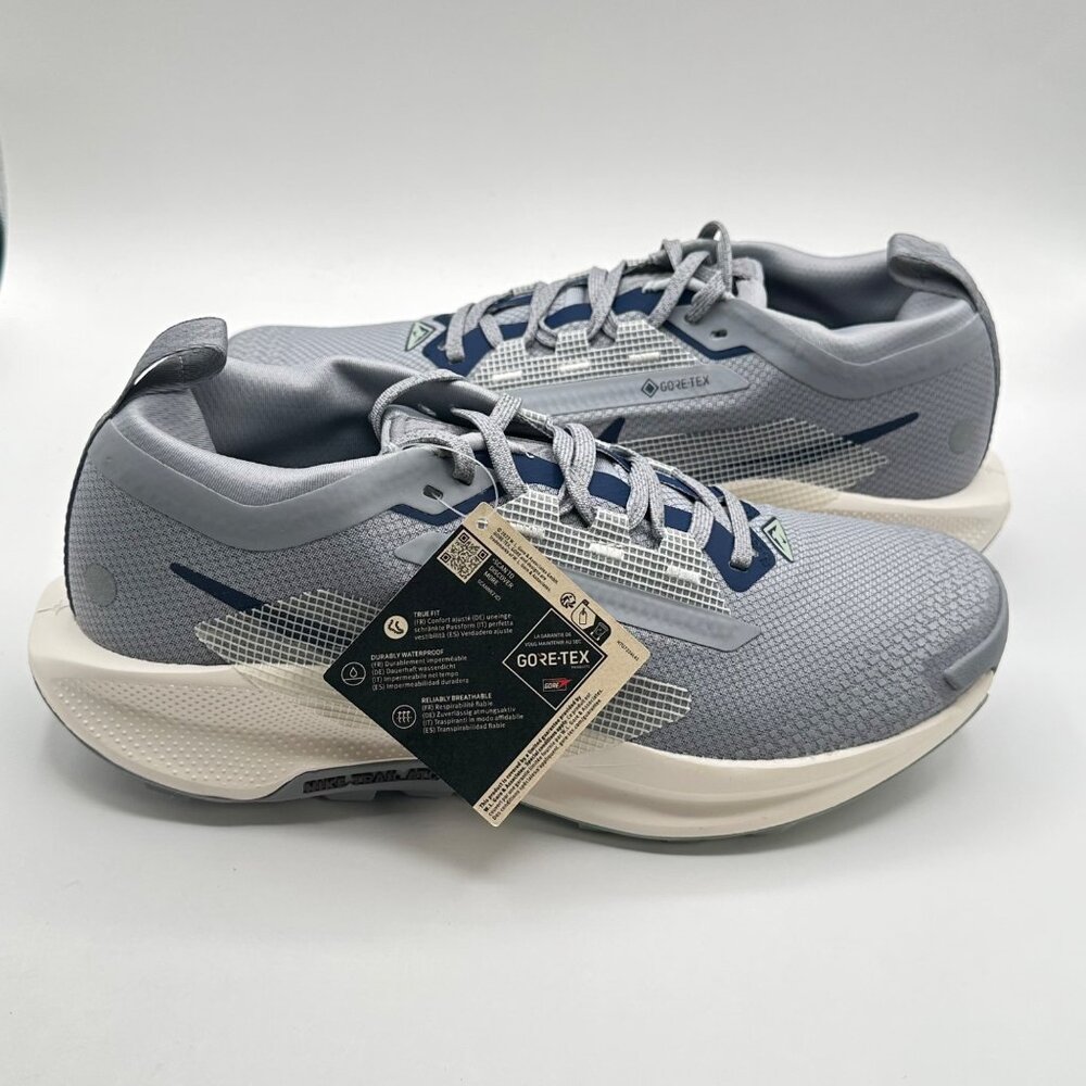 Men's Nike React Pegasus Trail 5 Gore-Tex Cement Grey FQ0908-006 VNDS Sz 7 NEW - Picture 10 of 12